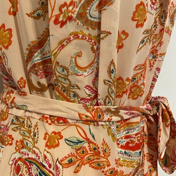 Nanette Lepore Sleeveless Collared V-neck Front Buttoned Midi Dress‎ - Picture 3 of 4